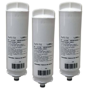 Imagem de Kit 3 Filtros Refil Libell Purificador De Água Acqua Fit