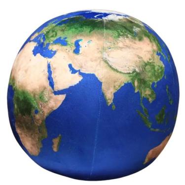 Imagem de Planeta Terra de Pelúcia Globo Terrestre Plush Luxo Almofada - BBR TOY