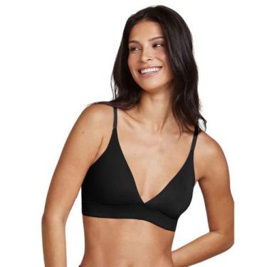Imagem de Sutiã Triângulo Com Bojo Removível Confortável Sem Aro Hope, Preto, 46