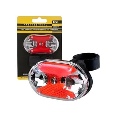 Imagem de Lanterna Traseira Para Bicicleta Eda 9TC Com 9 Leds Iluminação Noturna Carrinhos De Bebê Emergências Veiculares
