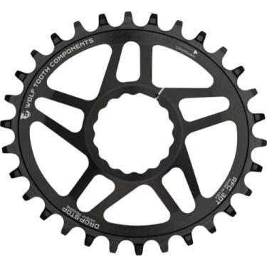 Imagem de Anel de cadeia elíptico/oval de montagem direta de dente de lobo para manivelas RaceFace e SRAM (30t, RaceFace Cinch)