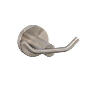 Imagem de Toalheiro, acessórios de banheiro de níquel escovado, ganchos de barra de toalha, suporte de papel, escova de vaso sanitário, saboneteira, prateleira de vidro, prateleira de toalha/gancho de sile