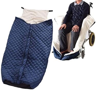 Imagem de Cobertor para cadeira de rodas impermeável, capa grossa para cadeira de rodas para adultos, acessório para cadeira de rodas para parte inferior do corpo - pernas e pés