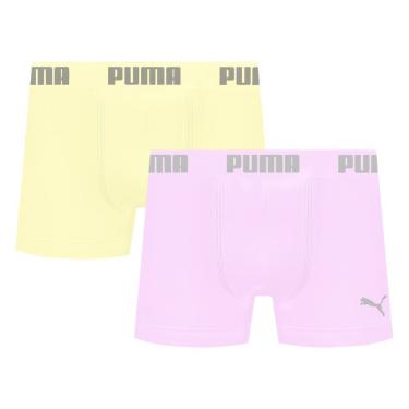 Imagem de Kit 2 Cuecas Puma Boxer Sem Costura Masculina