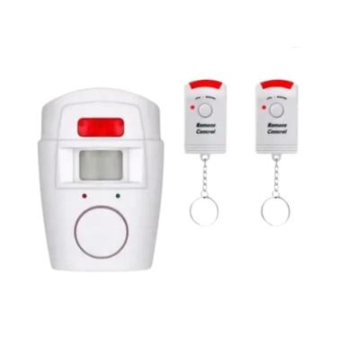 Imagem de Alarme Residencial Sensor De Presença 10M Sirene 2 Controles