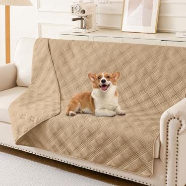 Imagem de hyha Cobertor impermeável para cães, cobertor reversível para cama de animal de estimação, capa de sofá macia para cães, lavável, à prova d'água, capas para sofá e filhotes de gatos, protetor de