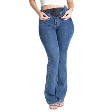 Imagem de Calça Jeans Sawary Super Lipo Boot Cut - 281338 - Azul medo 42, Azul, 