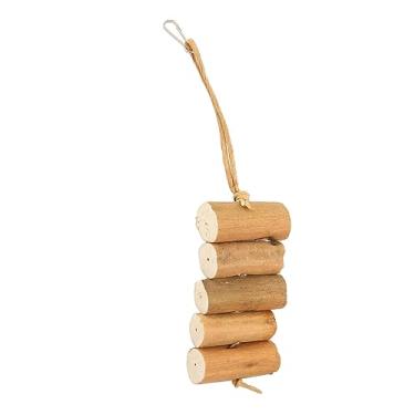 Imagem de Yctze Brinquedos para Mastigar Pássaros - Sola Log Bird Toys para Papagaios, Periquitos, Calopsitas - Resistente à Mordida, Alívio para Moer Os Dentes, Brinquedo Seguro para Mastigar Madeira Sola