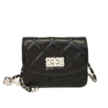 Imagem de Bolsa tiracolo quadrada pequena feminina - bolsa de ombro elegante, leve e elegante para uso diário, Preto, Tendência