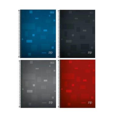 Imagem de Caderno Espiral Capa Dura 10x1 - 160 Folhas - Zip - Tilibra