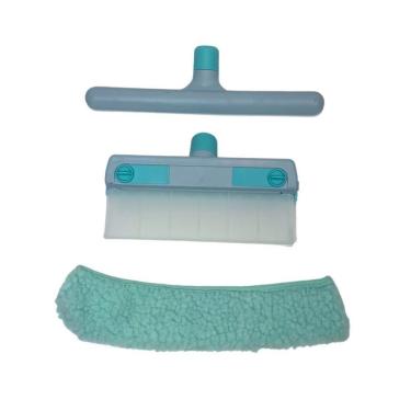 Imagem de Rodo Mop Limpa Vidros Kit Limpador Janelas Portas Profissional Com Acessorios Sacada Articulado