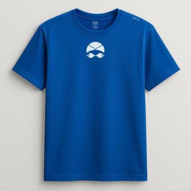 Imagem de Camiseta de Natação em Algodão Egípcio e Poliamida com Proteção UV 50+