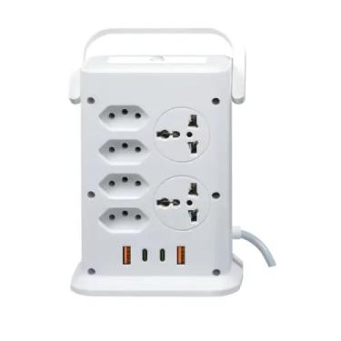 Imagem de Filtro de Linha 2M 2014U 14 Tomadas 2500W, 2 USB + 2 USB-C