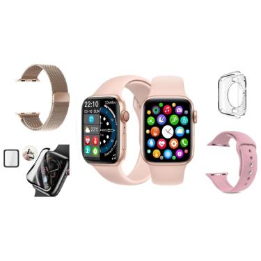 Imagem de Smartwatch W28 Watch Pro Nfc Induçao Notificações Bluetooth Android iOS Series 8 Kit Acessorios-Unissex