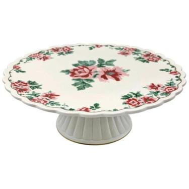 Imagem de Prato Para Bolo Com Espatula Em Porcelana New Bone