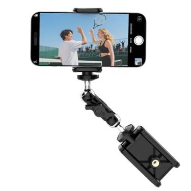 Imagem de Lupholue Fence Net Suporte de telefone, kit de clipe de mudança de jogo para gravação de futebol e tênis compatível com GoPro, iPhone 17/16/15/14, a maioria das câmeras de ação e smartphones