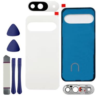 Imagem de Para Pixel 9 Substituição de vidro traseiro para Google Pixel 9 5G Capa traseira de vidro com fita pré-instalada e lente de câmera + ferramentas (porcelana)