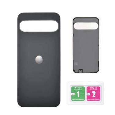 Imagem de Substituição da tampa de vidro da porta da bateria do painel traseiro para Google Pixel 9 Pro (Obsidian)