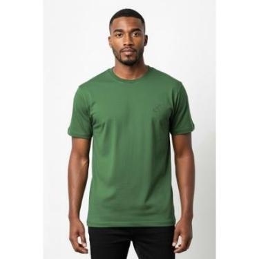 Imagem de Camiseta lisa masculina reta manga curta com elastano 59016-Masculino