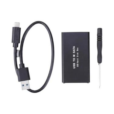 Imagem de Caixa Externa Para SSD mSATA USB 3.1 3.0 Mini SATA Adaptador De Disco 