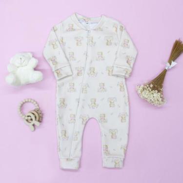 Imagem de Macacão Soft com Zíper Bebê Confortável e Prático para Noites Tranquil