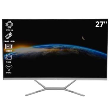 Imagem de Computador Touchscreen All in One 27" IPS Full HD Intel Core i7 3210 SSD 512GB, 16GB RAM DDR3, Wi-Fi 5GHz com Alto-Falantes Integrados e Porta HDMI