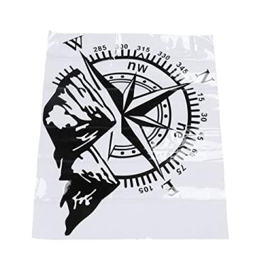 Imagem de Bússola do Carro Montanha Adesivo Decoração Universal Janela Traseira capô Porta Corpo 48x34cm