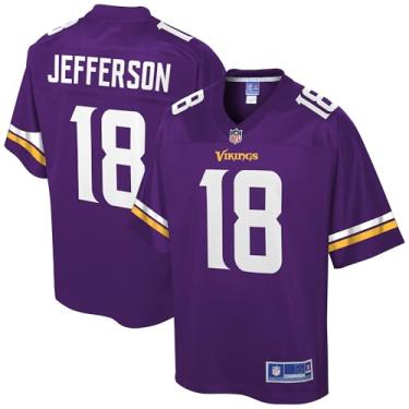 Imagem de NFL PRO LINE Réplica masculina Justin Jefferson Roxa Minnesota Vikings Jersey