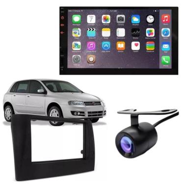 Imagem de Central Multimídia 2 Din Mp5 Fiat Stilo Câmera Moldura Tela