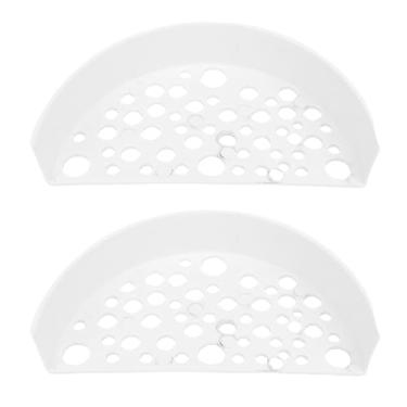 Imagem de Camarão esconder camarão caverna de plástico resistente espaçoso abrigo de reprodução com furos para decoração de aquário de tanque de peixes 2 peças (Branca)