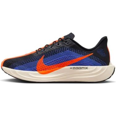Imagem de Nike Tênis de corrida masculino Pegasus Plus, Preto Hyper Crimson Astronomy Blue, 42