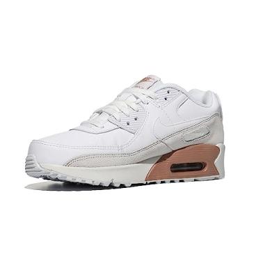 Imagem de NIKE Tênis de corrida masculino de couro, Branco/Branco/Branco Summit/Bronze Vermelho Metálico, 21