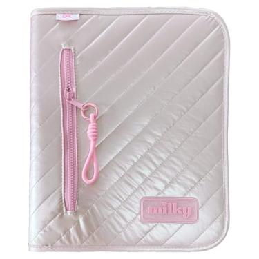 Imagem de DAC - Fichário Universitário PVC com 48 folhas Fechamento em Zíper - Milky