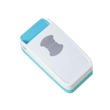 Imagem de YIJU Perfurador de aba, máquina perfuradora de papel, perfurador de etiqueta separador de folhas soltas, cortador de perfurador de papel artesanal para, Guia redonda