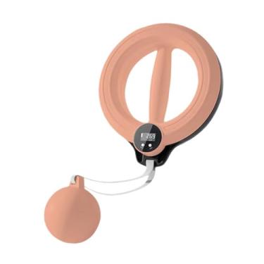 Imagem de simhoa Aparelho de ginástica com aro para os braços, alça antiderrapante e rotação de 360 ​​graus, Rosa