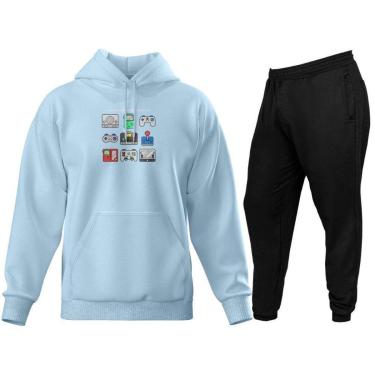 Imagem de Conjunto De Moletom Modelo Canguru Calça e Blusa De Inverno-Masculino