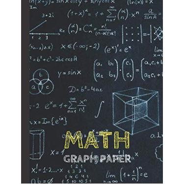 Imagem de Math Graph Paper: Math and Science Composition Notebook, Graph Paper Notebook, 4 squares per inch, 8.5’’ x 11’’ (21.59 x 27.94 cm), 100 pages