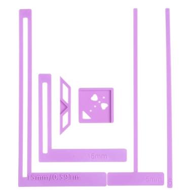 Imagem de Lnngub 6 peças, ferramenta fácil de encadernação de livros para iniciantes, ferramentas de encadernação de livros, régua L + régua T + I réguas de canto e guia de ilhós para calendário de diário