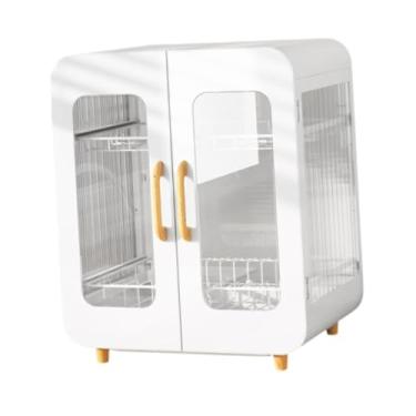 Imagem de Ｂｅｓｇａ Escorredor de pratos, organizador de pia grande, economizador de espaço, organizador de mesa de cozinha para dormitório, mesa, despensa doméstica, Branco