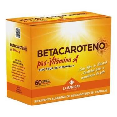 Imagem de Betacaroteno PróVitamina A 60 Cápsulas La San Day-Unissex