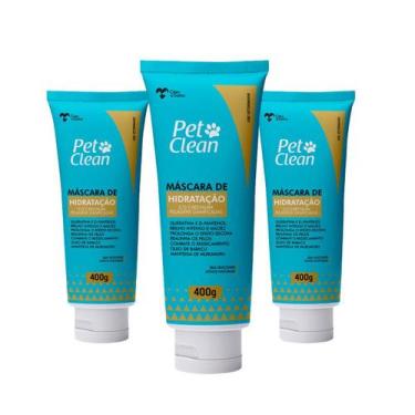 Imagem de Combo 3 Máscara de Hidratação S.O.S Pet Clean 400g