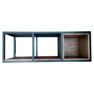 Imagem de Nicho Prateleira Decorativo para Parede Estilo Industrial Ferro cor Pr