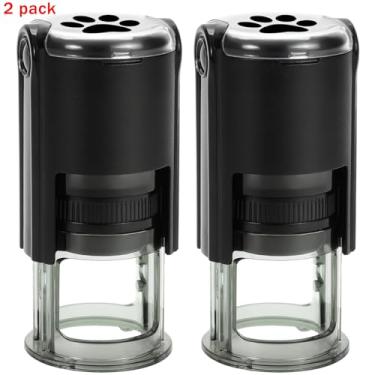 Imagem de Bertiveny Pacote com 2 carimbos autotintáveis para carimbar planejadores de artesanato, professores, atividades educacionais, aprendizagem, atividades de aprendizagem, estampa de patas de animais