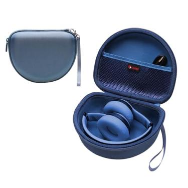 Imagem de XANAD Capa rígida para Beats Solo 4 / Beats Studio Pro/Beats Studio 3 / Beats Solo 3 / Beats Solo 2 e para fones de ouvido Bluetooth TOZO HT2 (azul externo + azul interno)