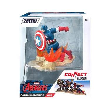 Imagem de Boneco Capitão América 15 Cm - Zoteki - Os Vingadores