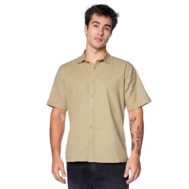 Imagem de Camisa Masculina Gangster Texturizada Verde Claro, Verde claro, G
