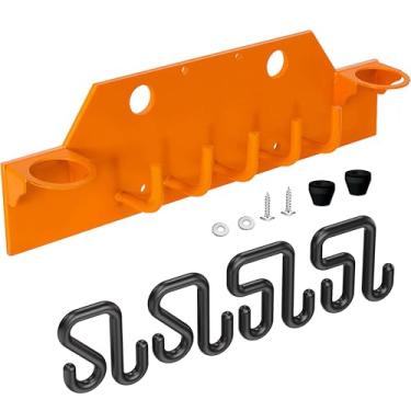 Imagem de Placa de ferramentas Lineman para caminhões caçambas, organizador de ferramentas pesadas, com dois ganchos de balde aéreos de 7,6 cm e dois de 5 cm, acessórios de caminhonete balde de linha