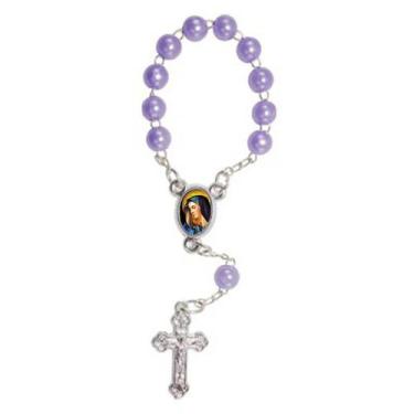 Imagem de 50 unidades Mini Terço com Foto Nossa Senhora das Dores - SJO Artigos 