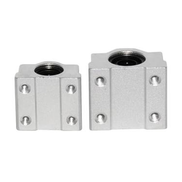 Imagem de S25HH0 SCS16UU SCS20UU Rolamento de esferas linear de alumínio SCS8UU SCS10UU SCS12UU Bloco de bucha deslizante leve CNC Router Guild Rail Shaft(SCS8UU)