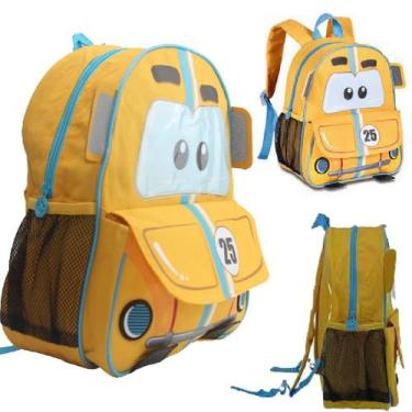 Imagem de Mochila Escolar Infantil Carros CP3400D - ELLO, amarelo